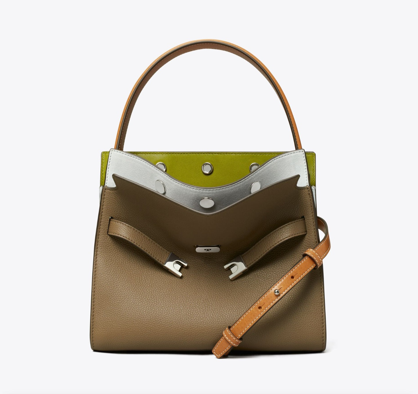 Small Lee Radziwill Pebbled Double Bag
