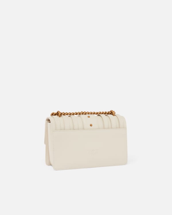 Love Bag small crossbody bag in leather with straps