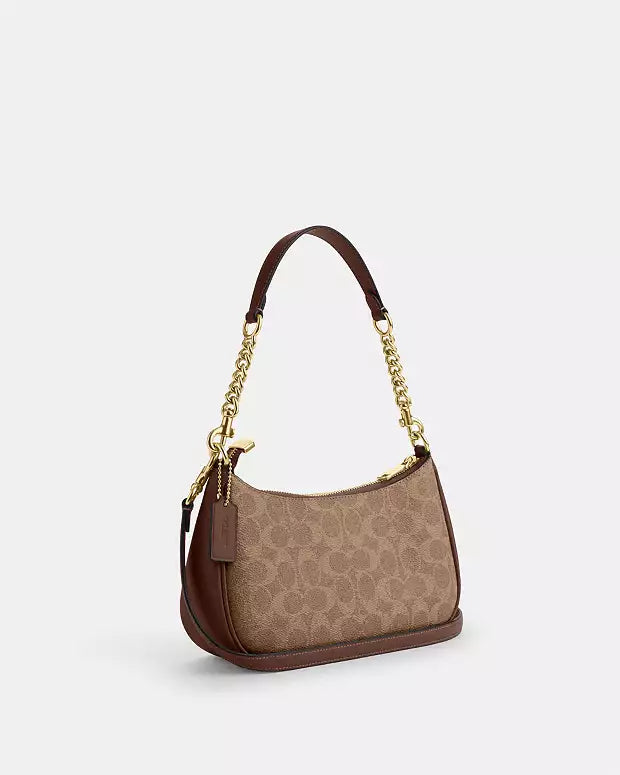 Teri Shoulder Bag In Signature Canvas coach