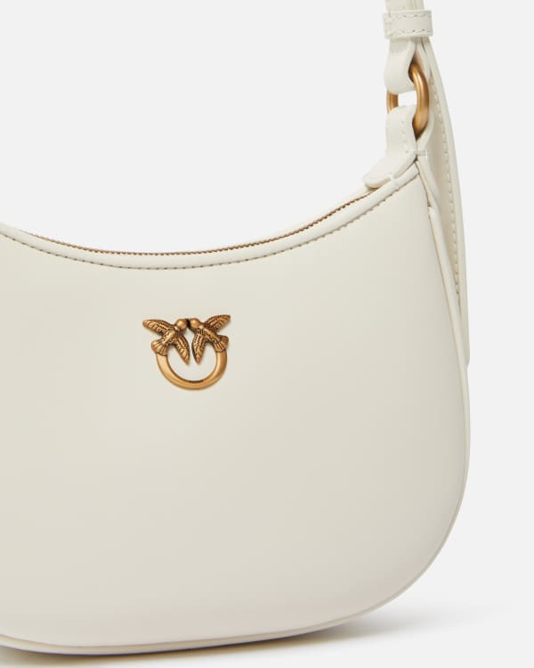 Half Moon baby leather shoulder bag