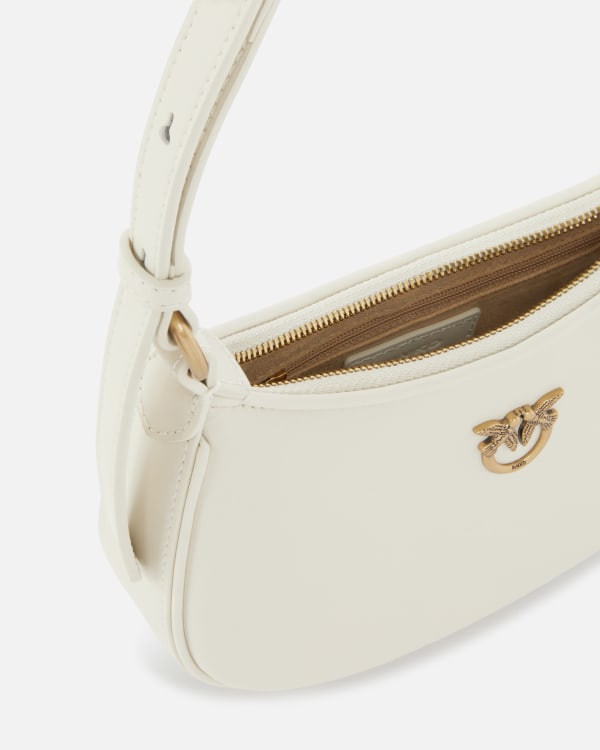 Half Moon baby leather shoulder bag