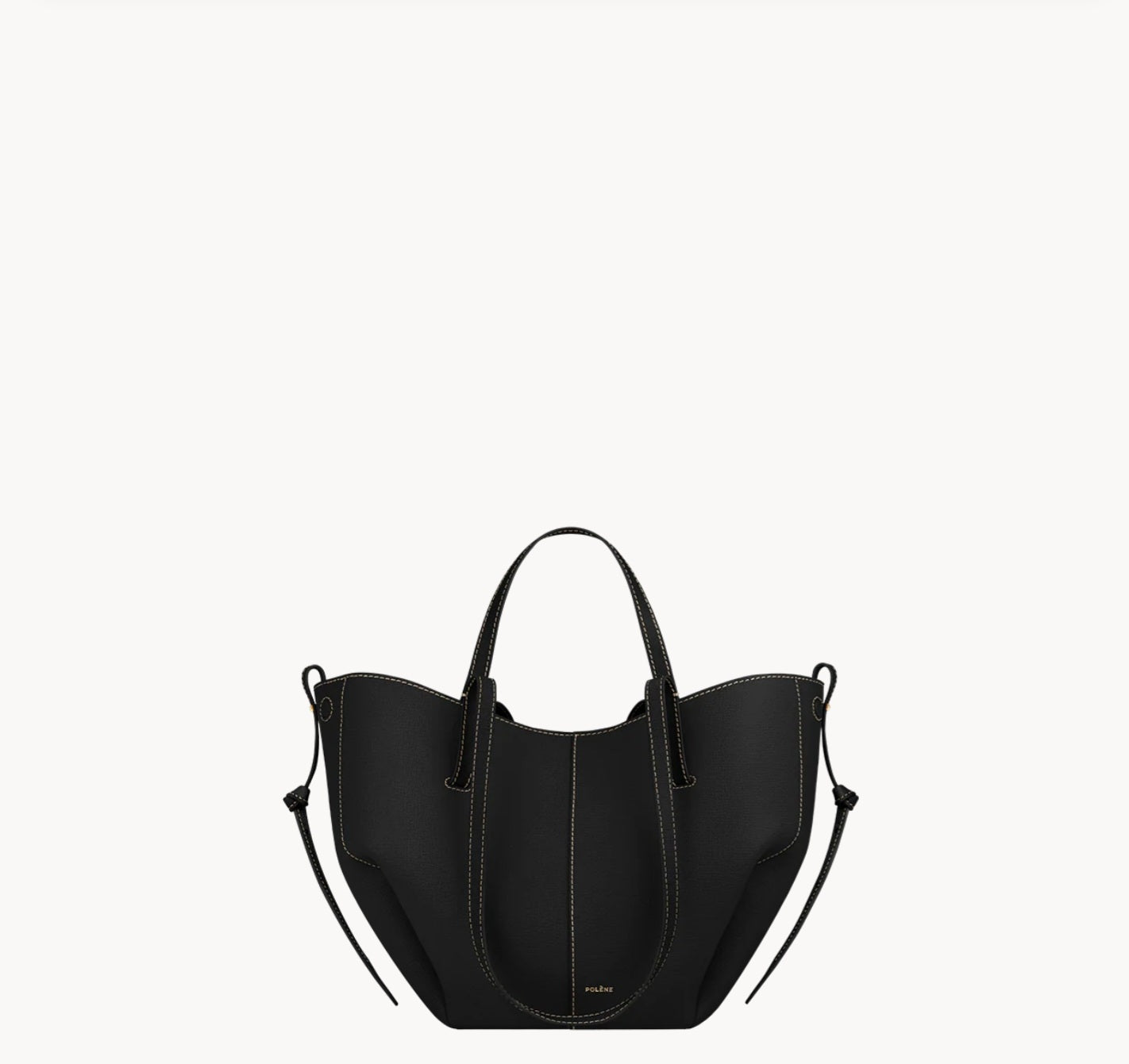 Cyme Mini
Edition Textured Black with Ecru Stitching