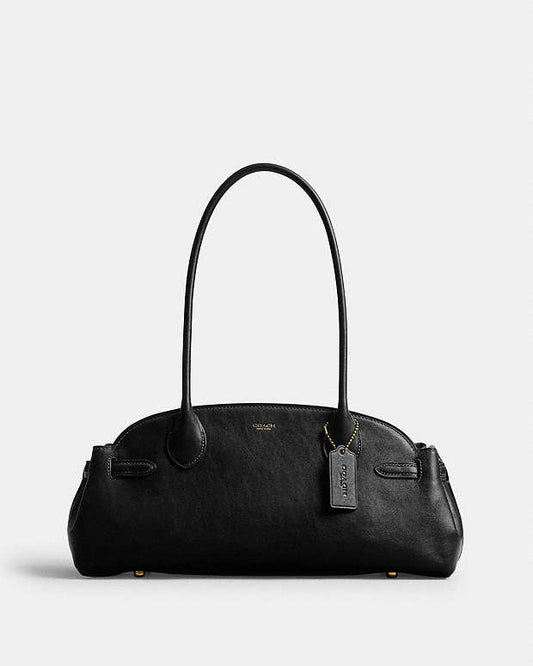 COACH
Empire carryall 34 glazed leather shoulder bag