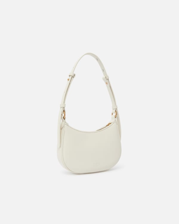 Half Moon baby leather shoulder bag