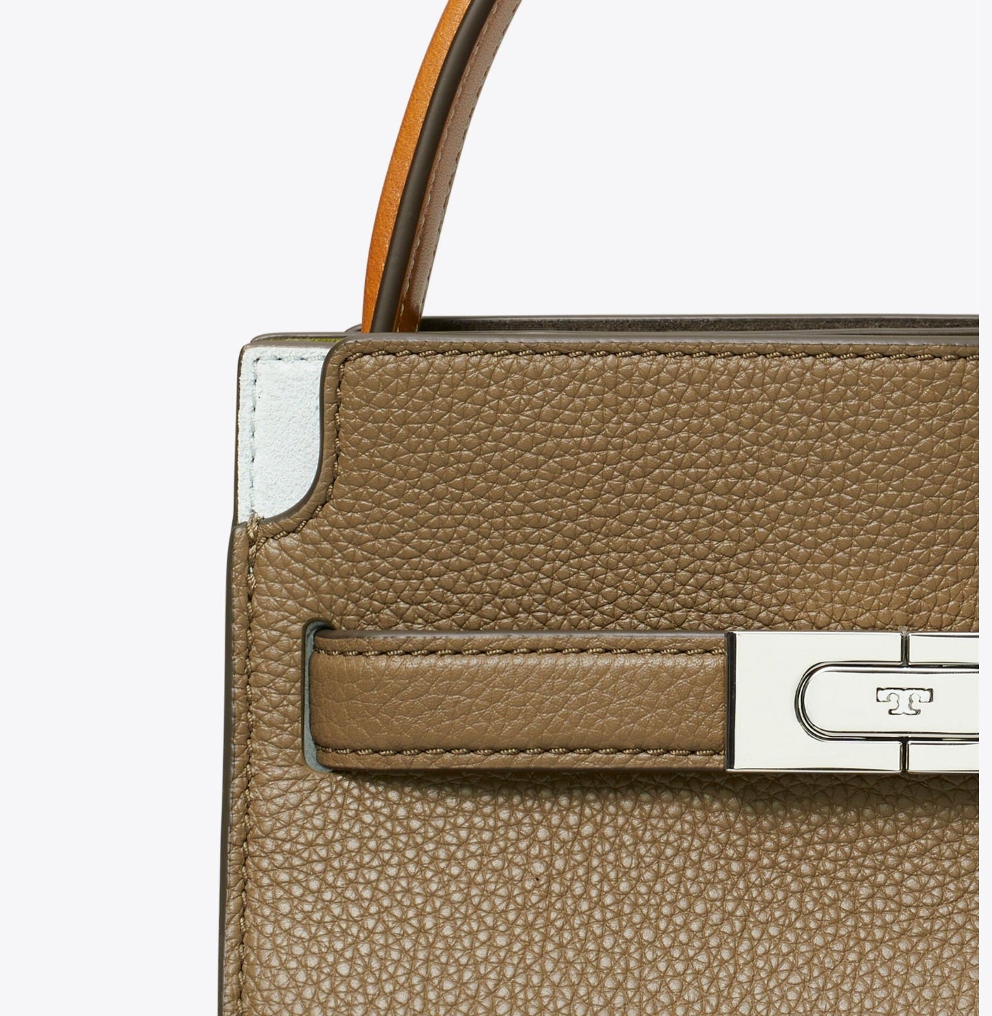 Petite Lee Radziwill Colorblock Pebbled Double Bag