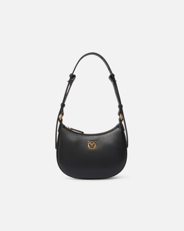 Half Moon baby leather shoulder bag