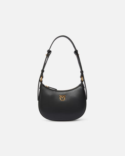 Half Moon baby leather shoulder bag