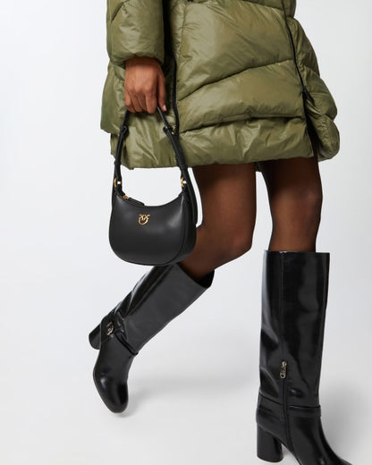 Half Moon baby leather shoulder bag