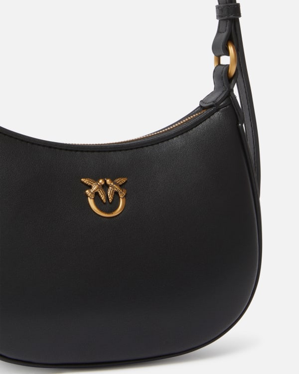 Half Moon baby leather shoulder bag
