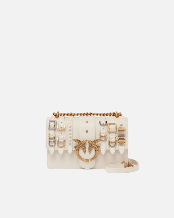 Love Bag small crossbody bag in leather with straps