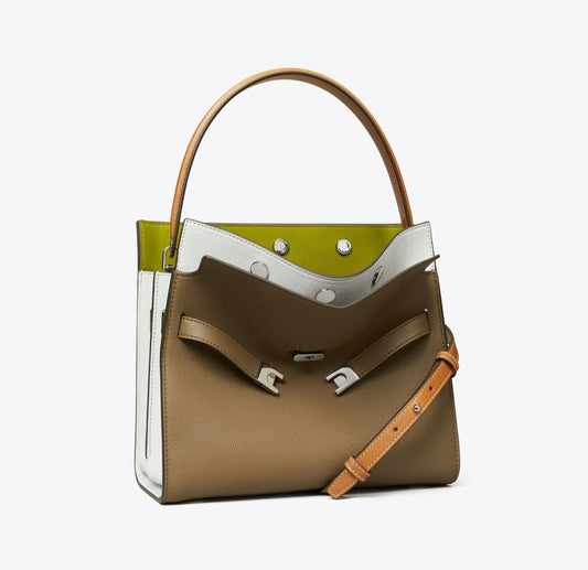 Small Lee Radziwill Pebbled Double Bag