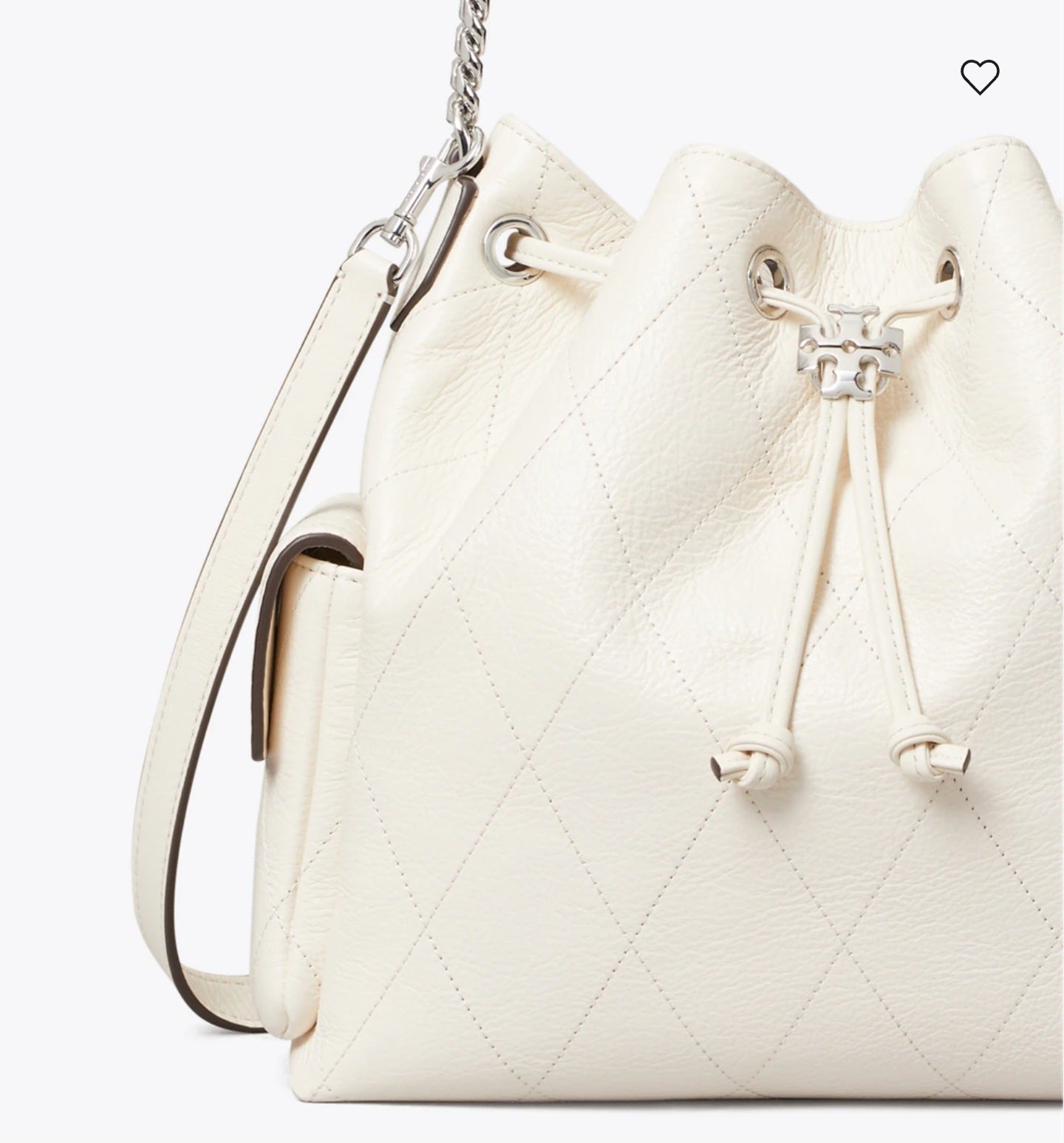 Charlie Quilted Drawstring Shoulder Bag small