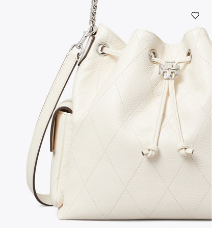 Charlie Quilted Drawstring Shoulder Bag small