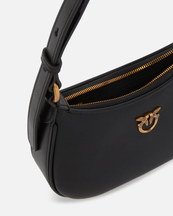 Half Moon baby leather shoulder bag