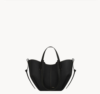 Cyme Mini
Edition Textured Black with Ecru Stitching