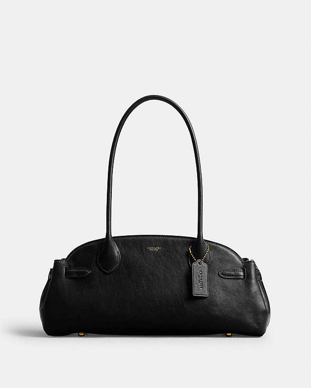 COACH
Empire carryall 34 glazed leather shoulder bag