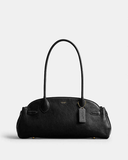COACH
Empire carryall 34 glazed leather shoulder bag