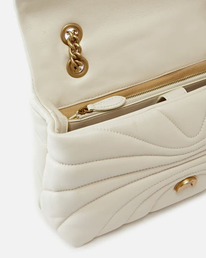 Love Bag Puff large butterfly quilt crossbody bag
