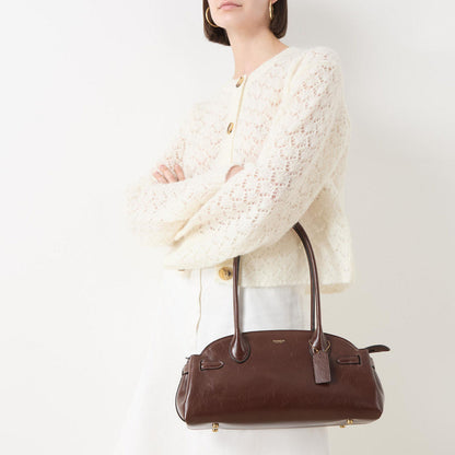 COACH
Empire carryall 34 glazed leather shoulder bag