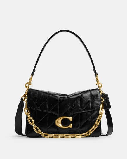 Chain Tabby Shoulder Bag With Quilting