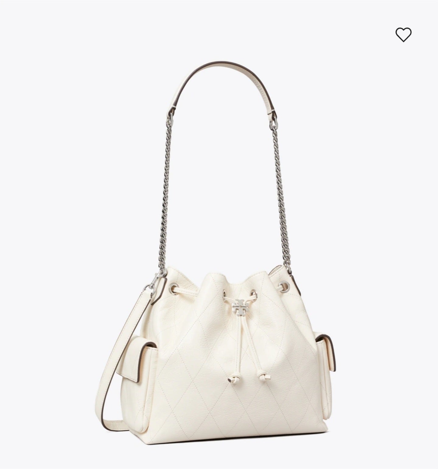 Charlie Quilted Drawstring Shoulder Bag small