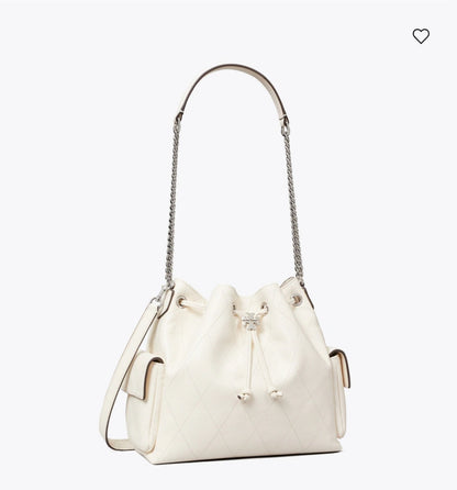 Charlie Quilted Drawstring Shoulder Bag small