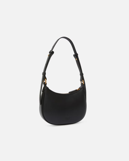 Half Moon baby leather shoulder bag