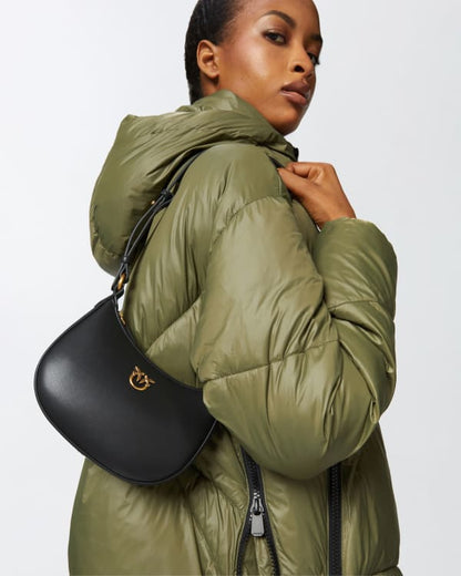 Half Moon baby leather shoulder bag